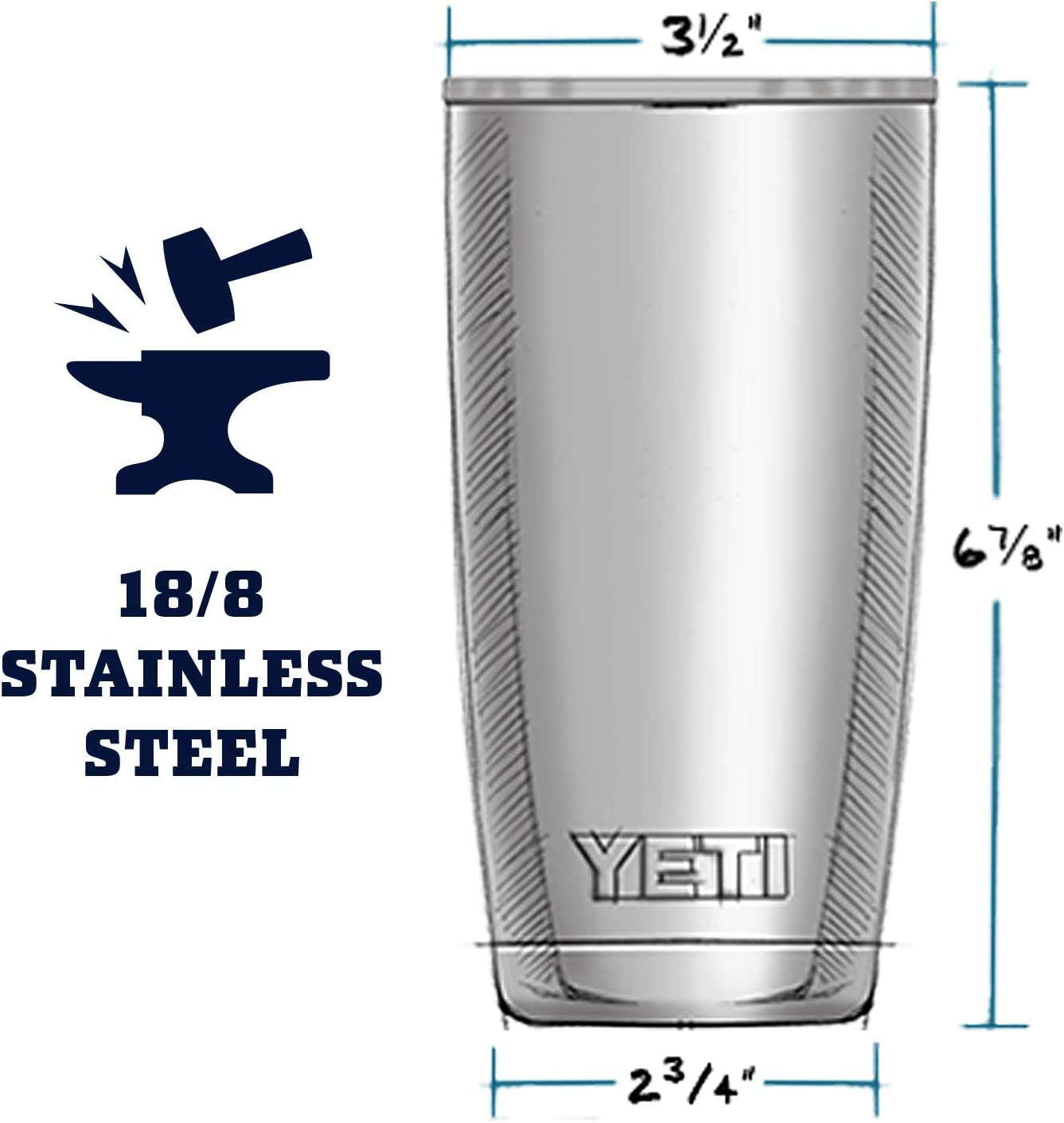 Rambler 20 Oz Stainless Steel Vacuum Insulated Tumbler W/Magslider Lid