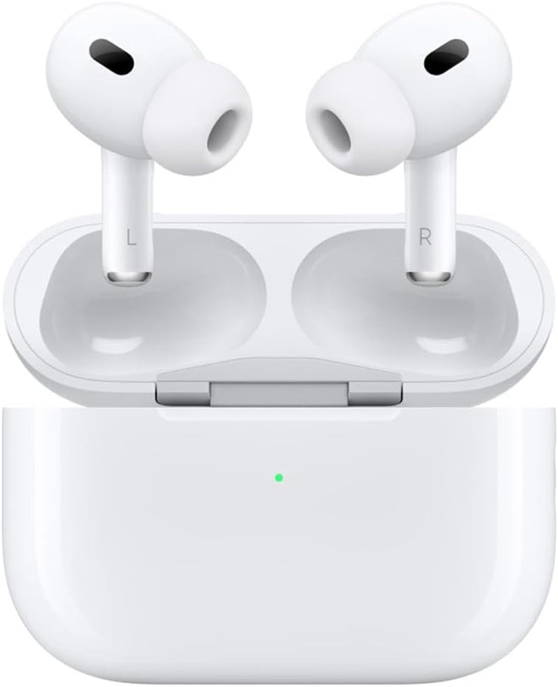 Apple AirPods Pro (2nd Generation) with Wireless MagSafe Charging Case (USB-C) - 1 Year Limited Warranty