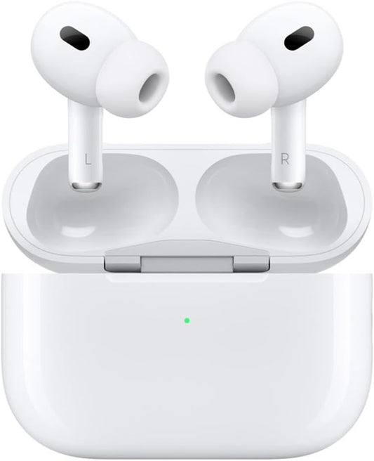 Apple AirPods Pro (2nd Generation) with Wireless MagSafe Charging Case (USB-C) - 1 Year Limited Warranty