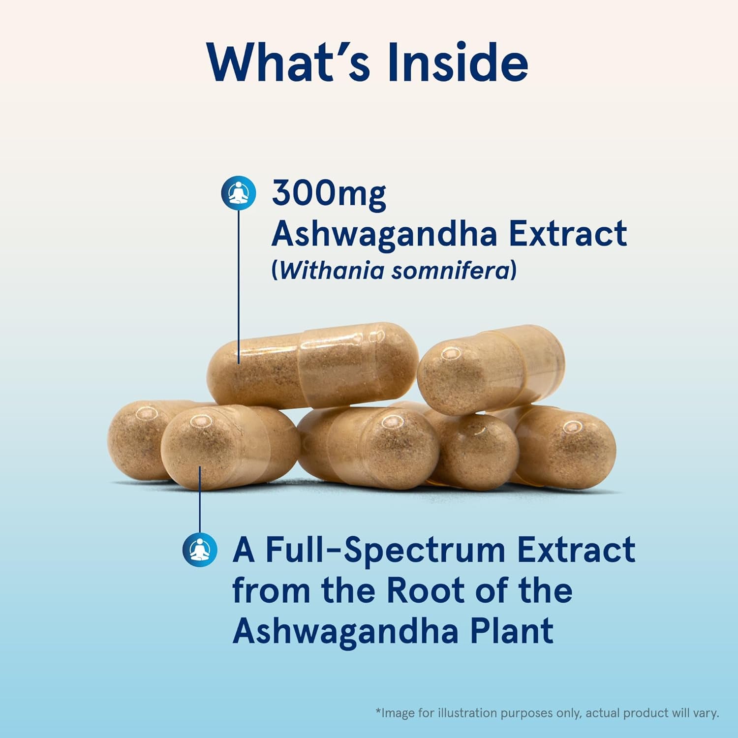 Ashwagandha Capsules, 300 Mg Supplement Supports Normalized Resistance to Mental and Physical Stress, 120 Veggie Capsules, 60 Day Supply