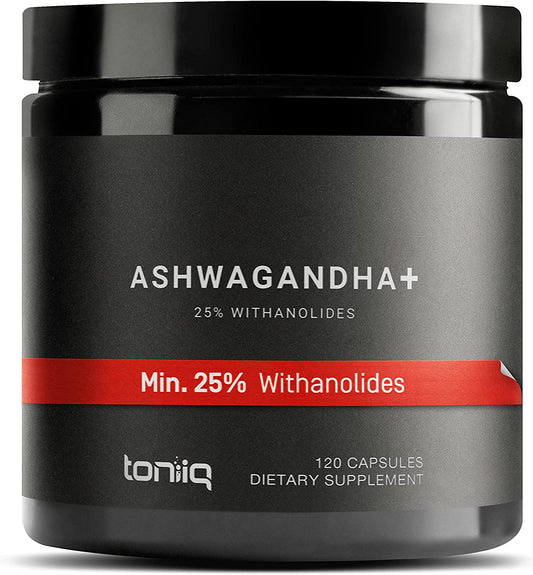 52,000Mg 40X Concentrated Extract - 25% Withanolides - Ultra High Strength Ashwagandha Capsules - Wild Harvested in India - Highly Concentrated and Bioavailable Supplement- 120 Veggie Capsules