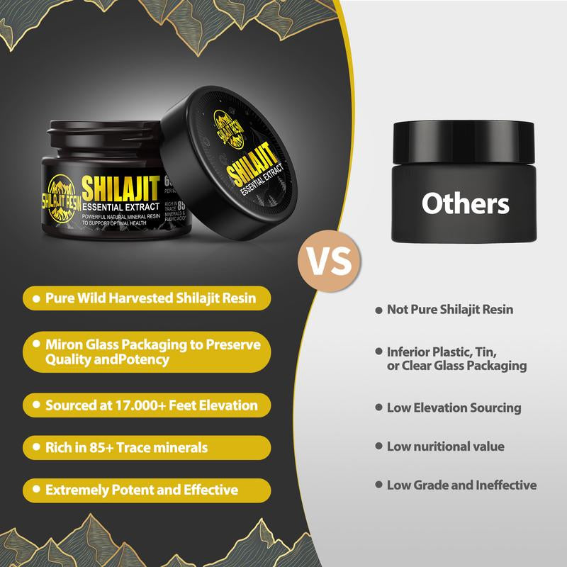 Boysea Shilajit Pure Himalayan Organic Natural Shilajit Resin