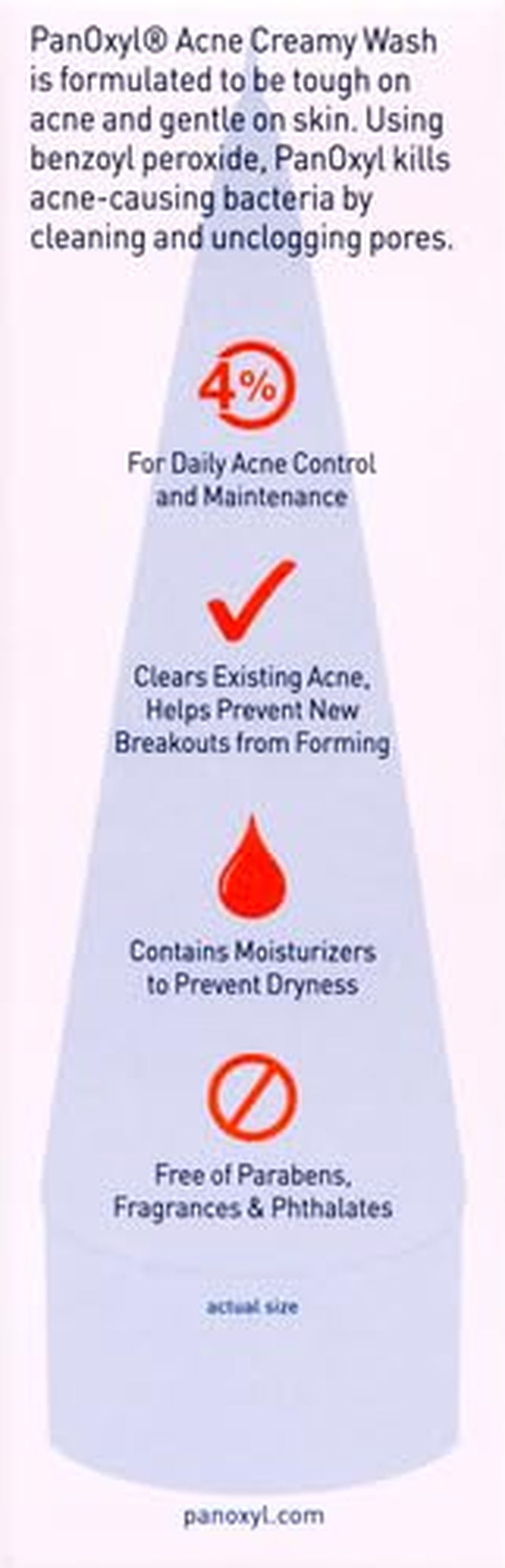 Acne Foaming Wash Benzoyl Peroxide 10% Maximum Strength Antimicrobial, 5.5 Oz