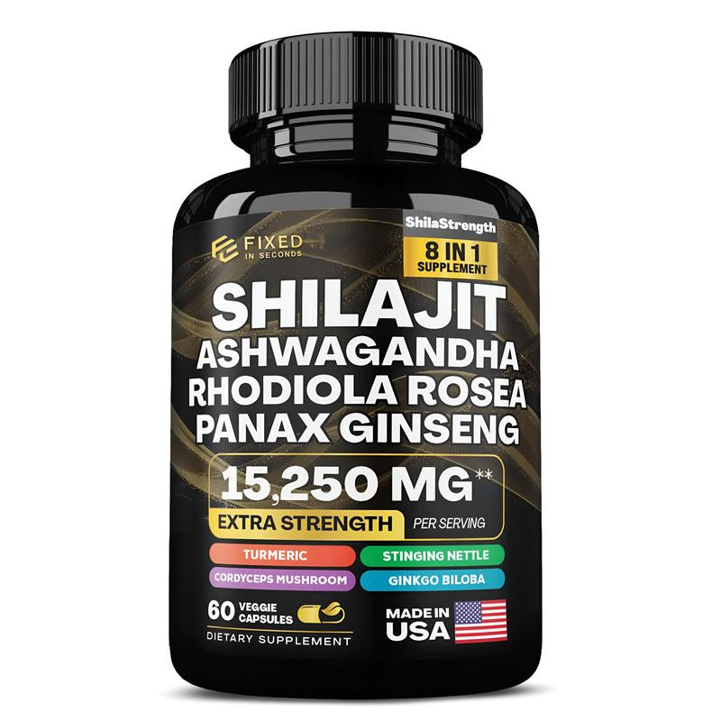 Ultimate Vitality Boost Duo: Sea Moss& Shilajit Power Supplements – Made in US and Certified by Switlab to Improves Performance, Enhances Power, Provides Energy Edible Fitness Healthcare Dietary