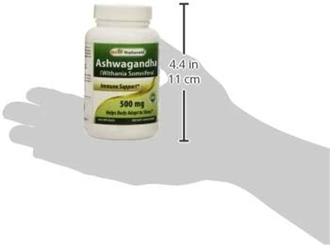 Ashwagandha Capsules for Relaxing Stress and Mood, 500 Mg, 120 Count (Packaging May Vary)