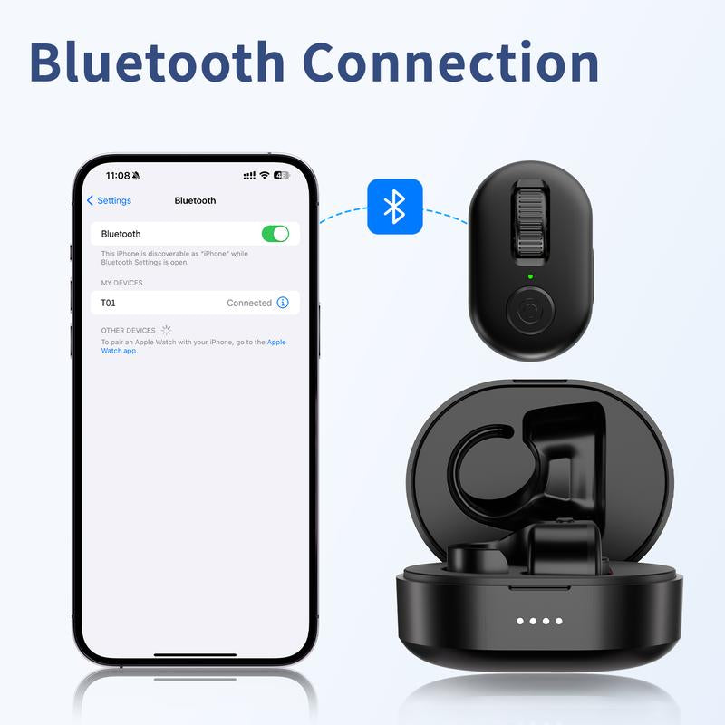 Kinmates Must-Have Tiktok Scrolling Remote Control Ring: Enhance Your Viewing Experience – Bluetooth Page Turner for Iphone, Ipad, Ios, and Android