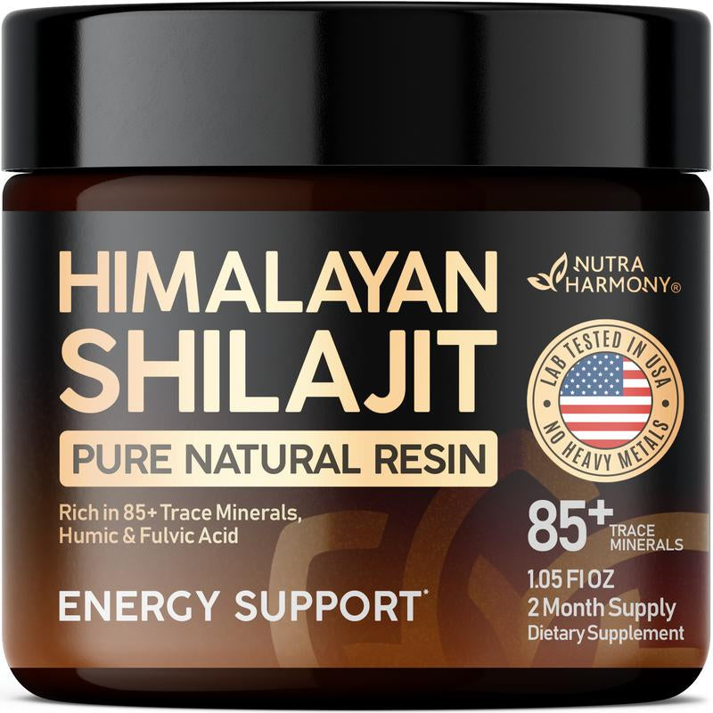 Himalayan Shilajit Pure Natural Resin - Lab Tested in USA - Supplement for Men, Women | 85+ Trace Minerals & Fulvic Acid Complex | Pure Energy