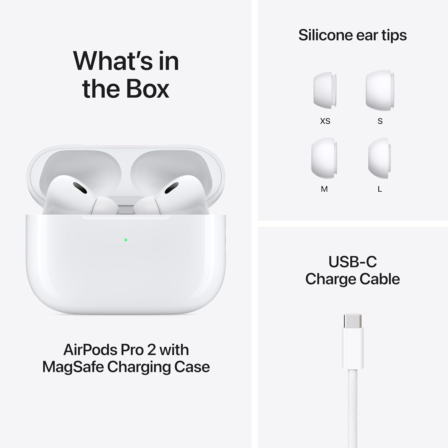 "Experience Ultimate Sound: AirPods Pro (2nd Gen) - Wireless Earbuds with USB-C Charging, Enhanced Noise Cancelling, Transparency Mode & Personalized Spatial Audio!"