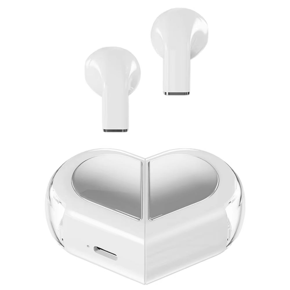 Wireless Earbuds Touchscreen Heart Shaped Ear Buds Valentine'S Day Gift Waterproof Wireless Earphone with Long Working Life