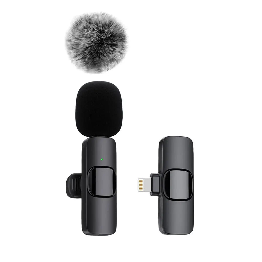 "Ultimate Wireless Lavalier Microphone for iPhone, Android & Laptops - Perfect for Live Streaming, Gaming & Video Recording!"