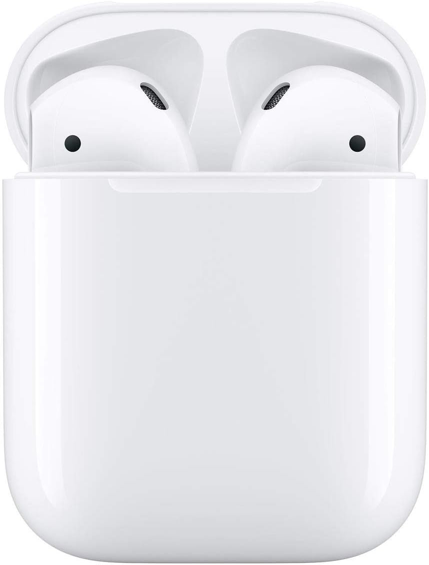 Airpods (2Nd Gen) Wireless Ear Buds + Lightning Charging Case + Lightning to USB Cable + 1 Year Limited Warranty