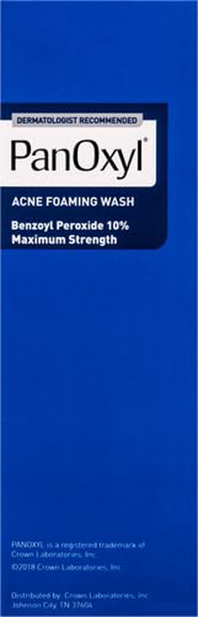 Acne Foaming Wash Benzoyl Peroxide 10% Maximum Strength Antimicrobial, 5.5 Oz