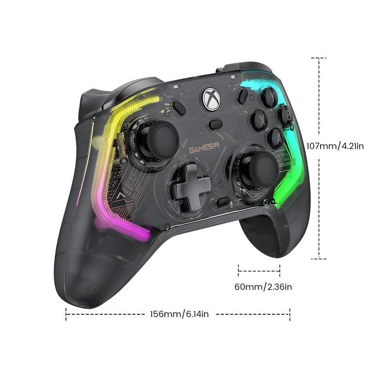 GAMESIR Wired Game Controller, Game Controller with Hall Effect Joysticks/Hall Trigger, RGB Light Controller for Xbox Series X|S, Xbox One, Windows 10/11, Steam,