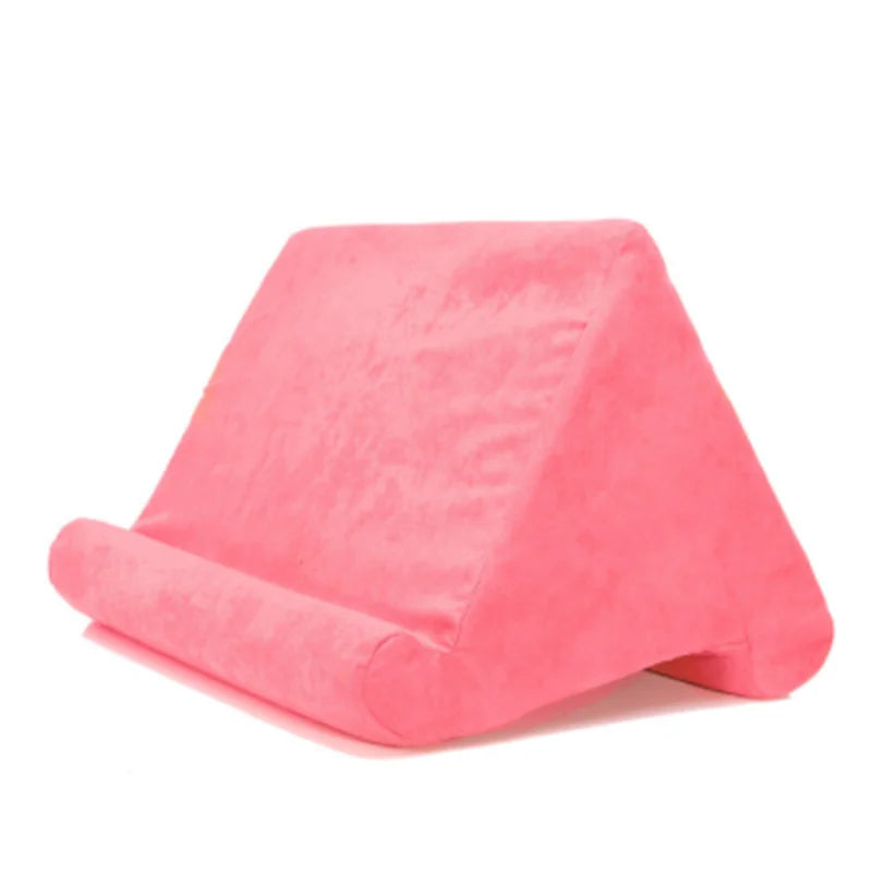 " Cozy Sponge Pillow Tablet Stand - Ultimate Support for iPad, Samsung, Huawei & More - Perfect for Bedside Reading!"