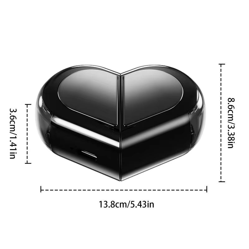 Wireless Earbuds Touchscreen Heart Shaped Ear Buds Valentine'S Day Gift Waterproof Wireless Earphone with Long Working Life