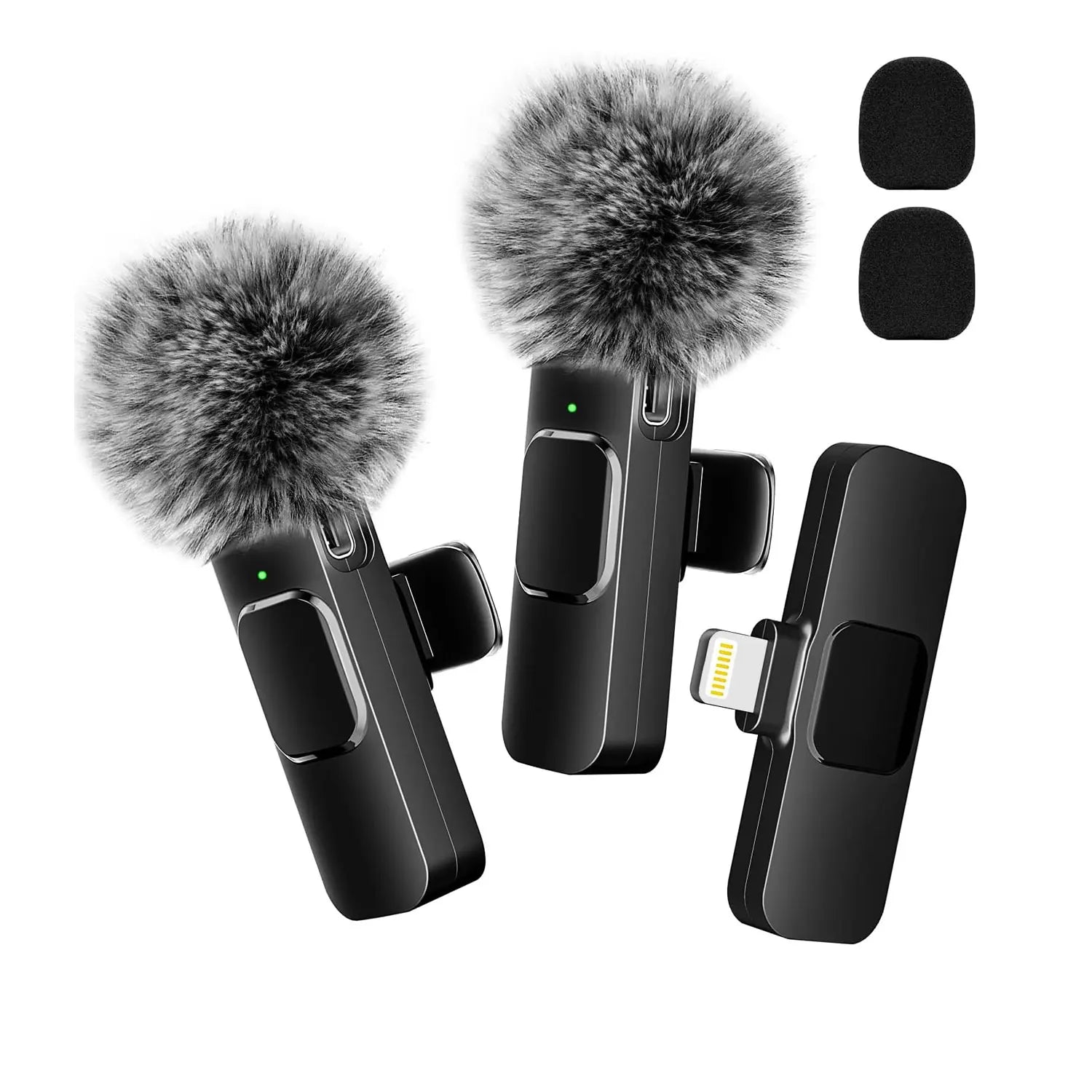 "Ultimate Wireless Lavalier Microphone for iPhone, Android & Laptops - Perfect for Live Streaming, Gaming & Video Recording!"