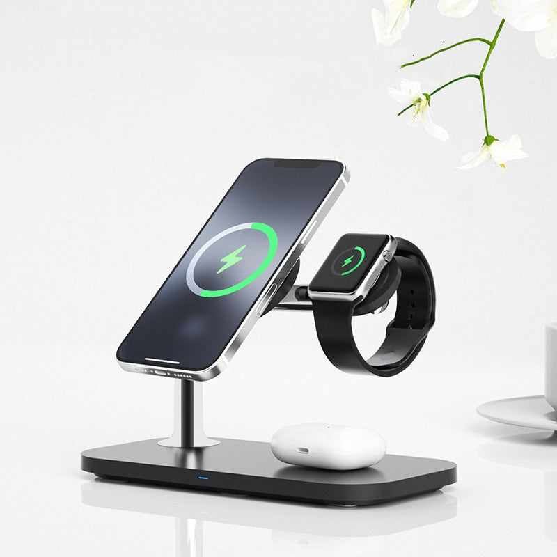 "Ultimate 3-in-1 Magnetic Wireless Charger: Power Up Your Devices Effortlessly!"