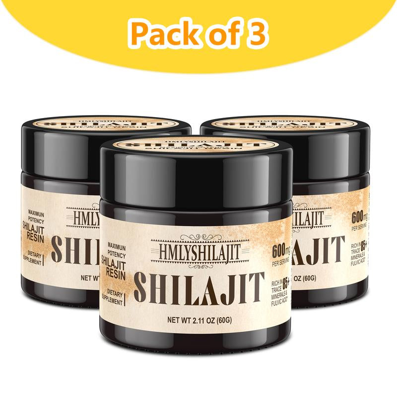 Shilajit Himalayan Organic Shilajit Resin Pure Shilajit Resin Supplement with 85+ Trace Minerals