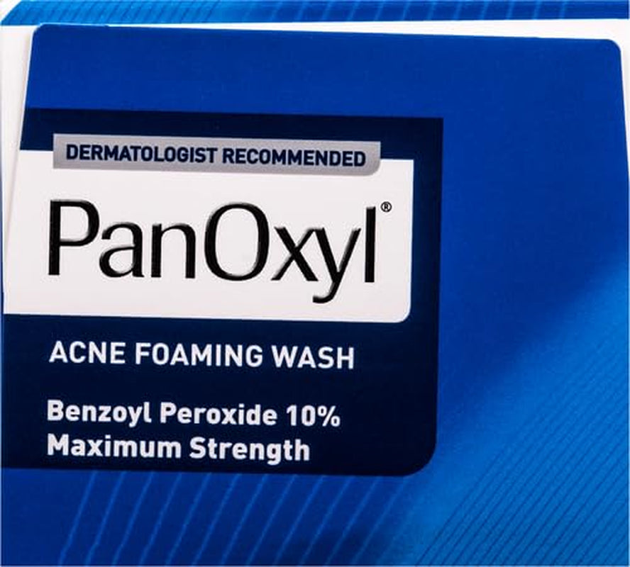 Acne Foaming Wash Benzoyl Peroxide 10% Maximum Strength Antimicrobial, 5.5 Oz