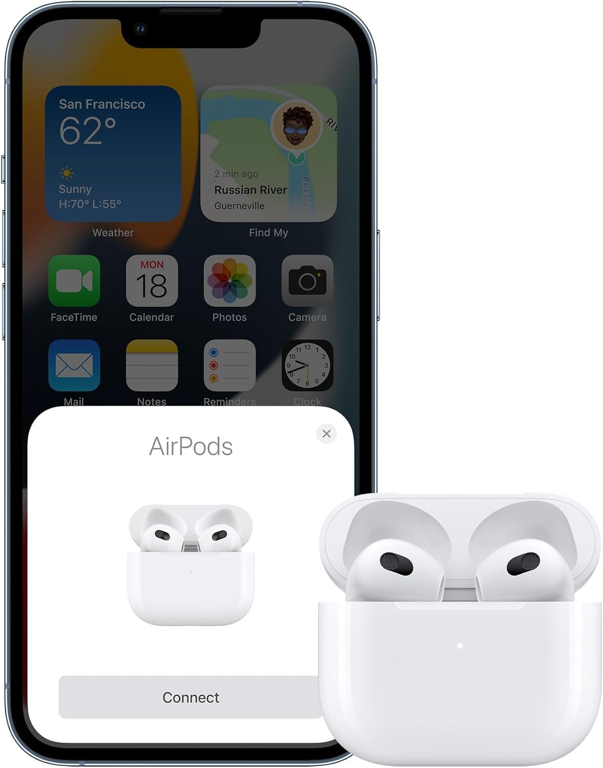 "Apple AirPods (3rd Generation) with MagSafe Charging Case - 1-Year Warranty Included!"