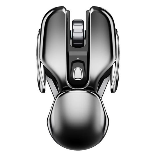 "Silent Waterproof Wireless Mouse - Sleek Aluminum Design for Gaming & Office Use - USB Receiver Included"