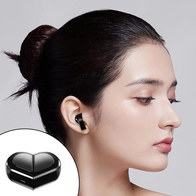 Wireless Earbuds Touchscreen Heart Shaped Ear Buds Valentine'S Day Gift Waterproof Wireless Earphone with Long Working Life