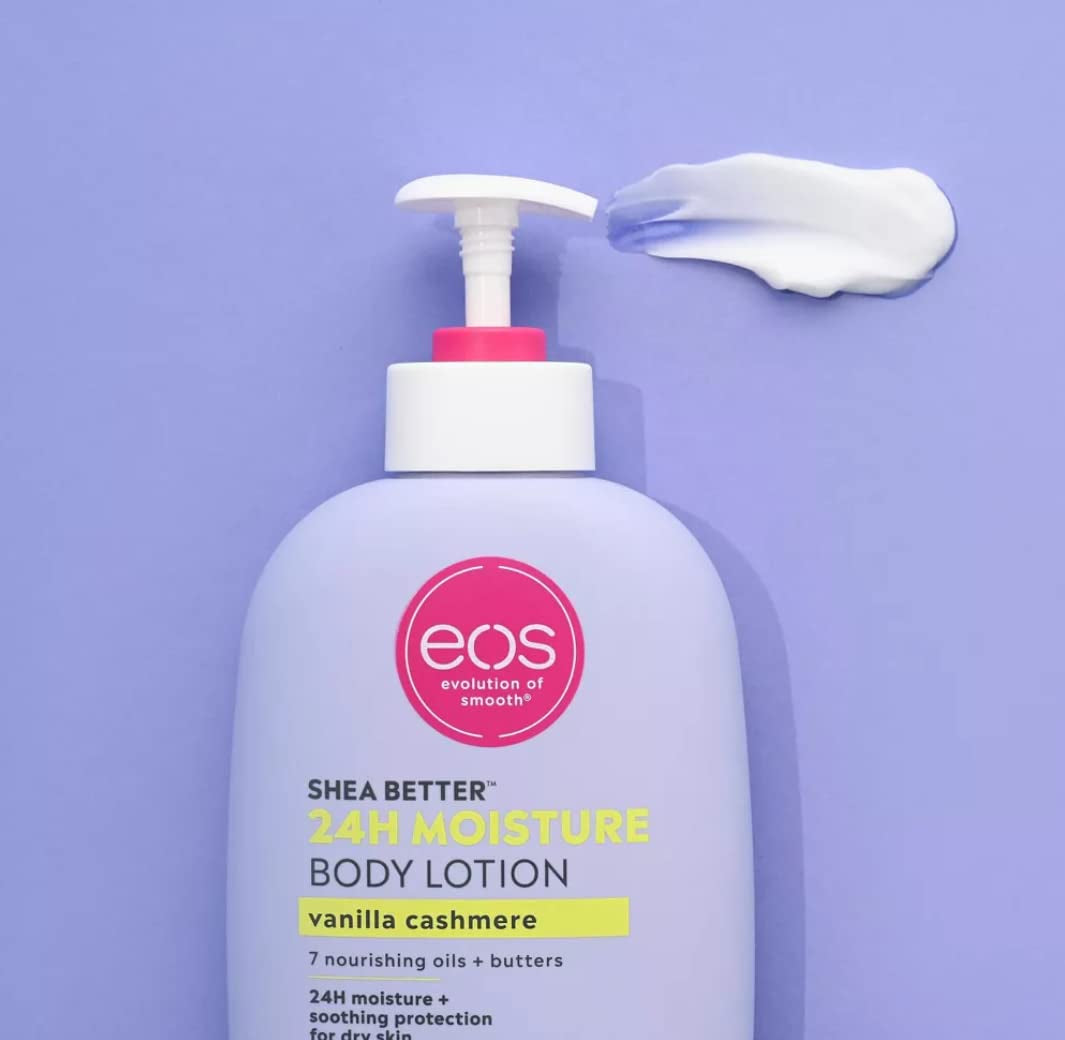 EOS Eos Shea Better Body Lotion - Vanilla Cashmere & Fresh Cozy | Bundle of Two | 16 Oz