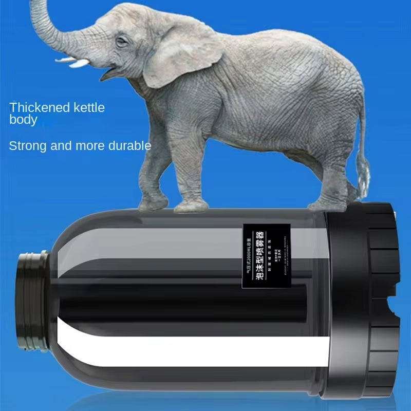 "2L Hand Pump Foam Sprayer - Versatile Foam Cannon with 3 Nozzle Types for Ultimate Car Wash & Window Cleaning!"