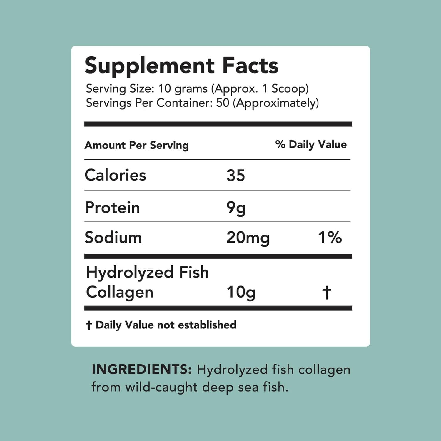 Premium Anti-Aging Marine Collagen Peptides Powder. 500G Wild-Caught Hydrolyzed Fish Collagen Supplement. Type 1 & 3 Collagen Protein. 18 Amino Acids for Skin, Hair, Nails.