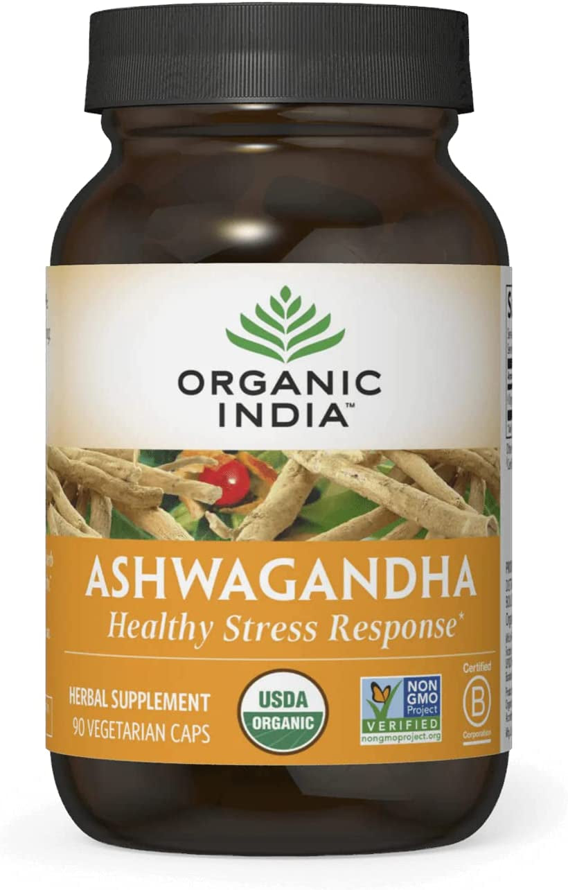 Ashwagandha Capsules - Organic Ashwagandha Supplement - Vegan Ashwagandha Root, Gluten-Free, Kosher, Non-Gmo, Supports Stress Relief, Energy, and Sleep - 90 Capsules