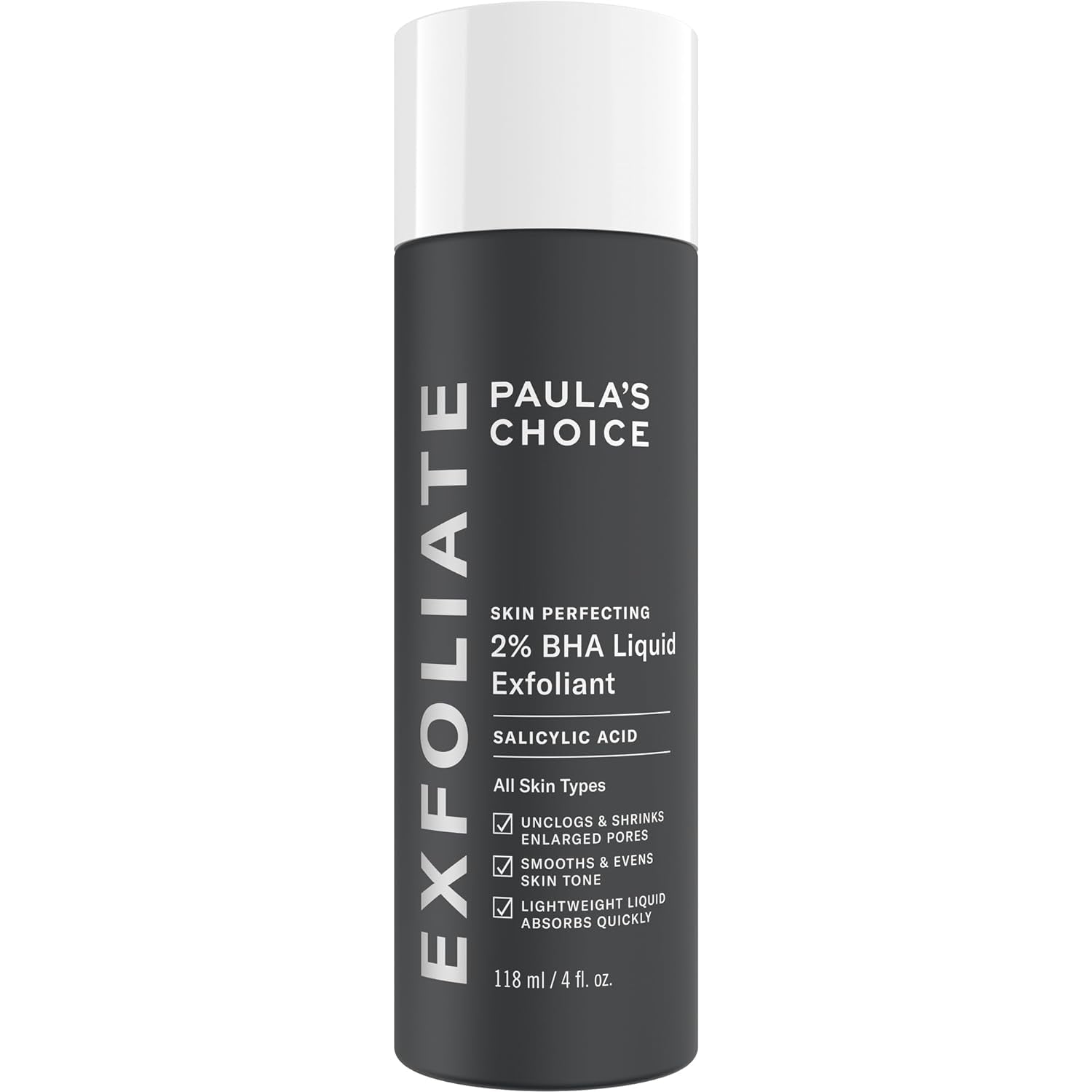 SKIN PERFECTING 2% BHA Liquid Salicylic Acid Exfoliant-Facial Exfoliant for Blackheads, Enlarged Pores, Wrinkles & Fine Lines