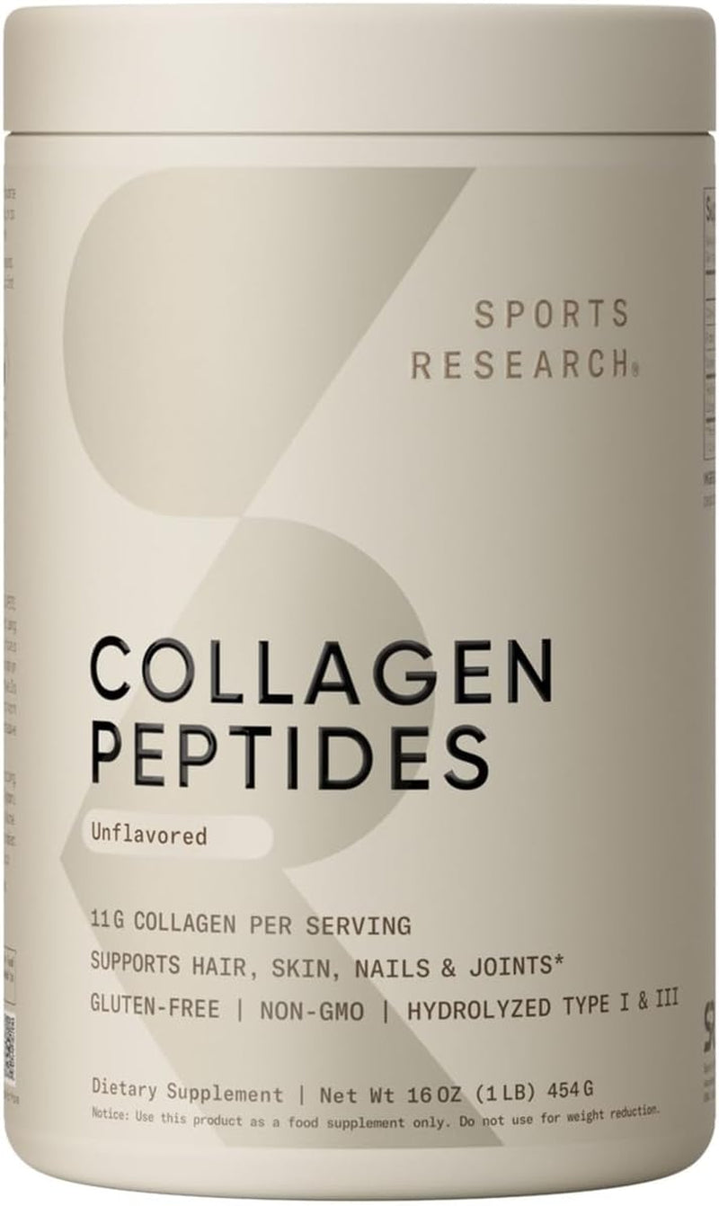 Collagen Peptides for Women & Men - Hydrolyzed Type 1 & 3 Collagen Powder Protein Supplement for Healthy Skin, Nails, Bones & Joints - Easy Mixing Vital Nutrients & Proteins