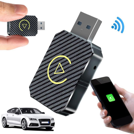 2-In-1 Android Car Wireless & Carplay Wireless Adapter, Switch from Wired to Wireless, Dongle for Cars with AA & Carplay, USB C/A, Plug and Play, Sturdy, Compatible with 98% Cars