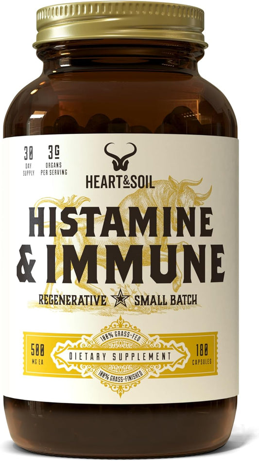 - Histamine & Immune Supplement - Immune Support Supplement - Enriched with Selenium, Vitamin A, Thymopoietin, Thymulin, DAO, Thymosin, LEAP-2 & Peptides - 180 Capsules