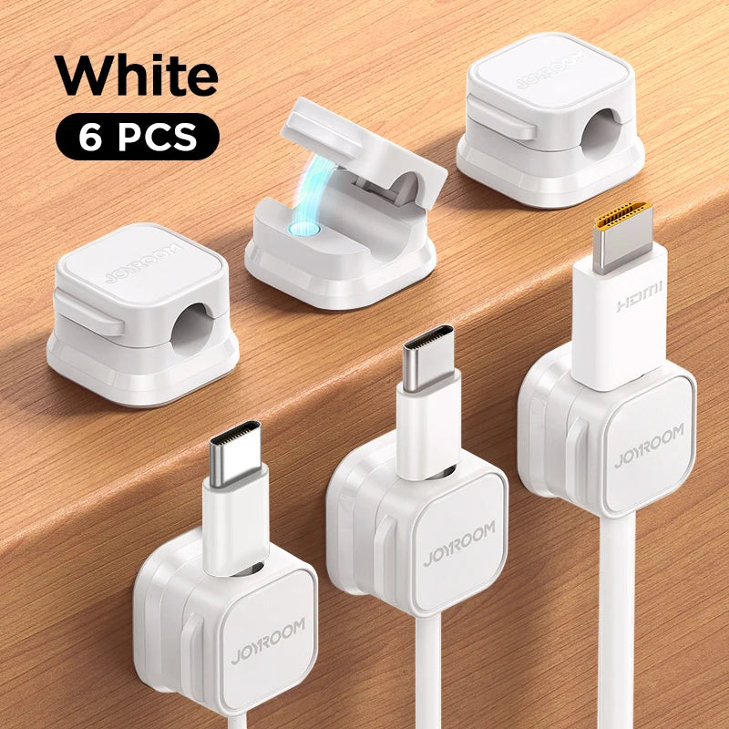 "Revolutionary Magnetic Cable Clips - Effortless Under Desk Cord Organizer for Tangle-Free Living!"