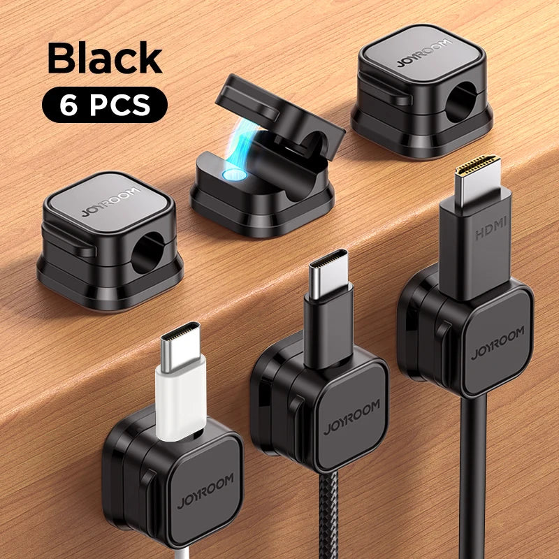 "Revolutionary Magnetic Cable Clips - Effortless Under Desk Cord Organizer for Tangle-Free Living!"